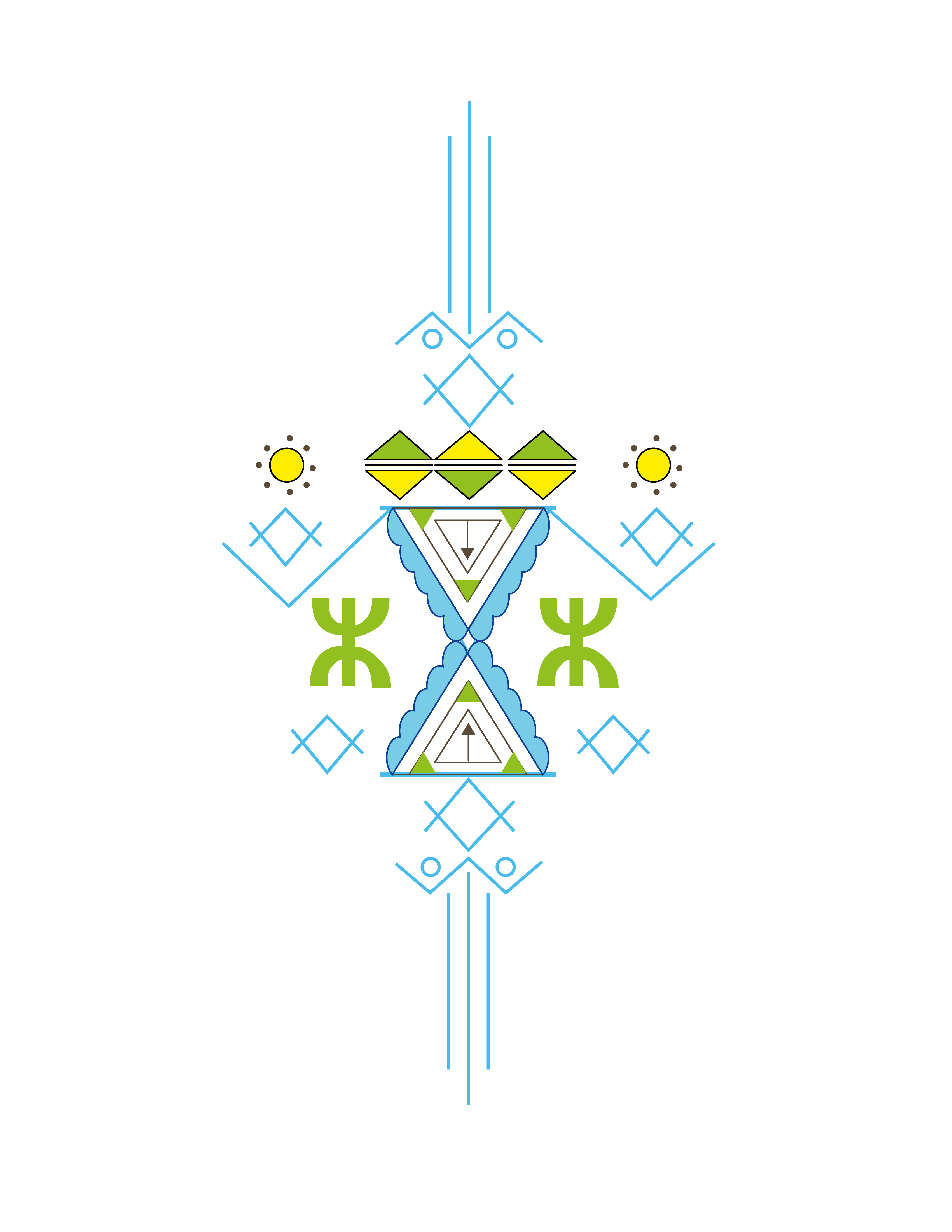 Amazigh-inspired geometric symbol design resource 38 provided by ACAA.