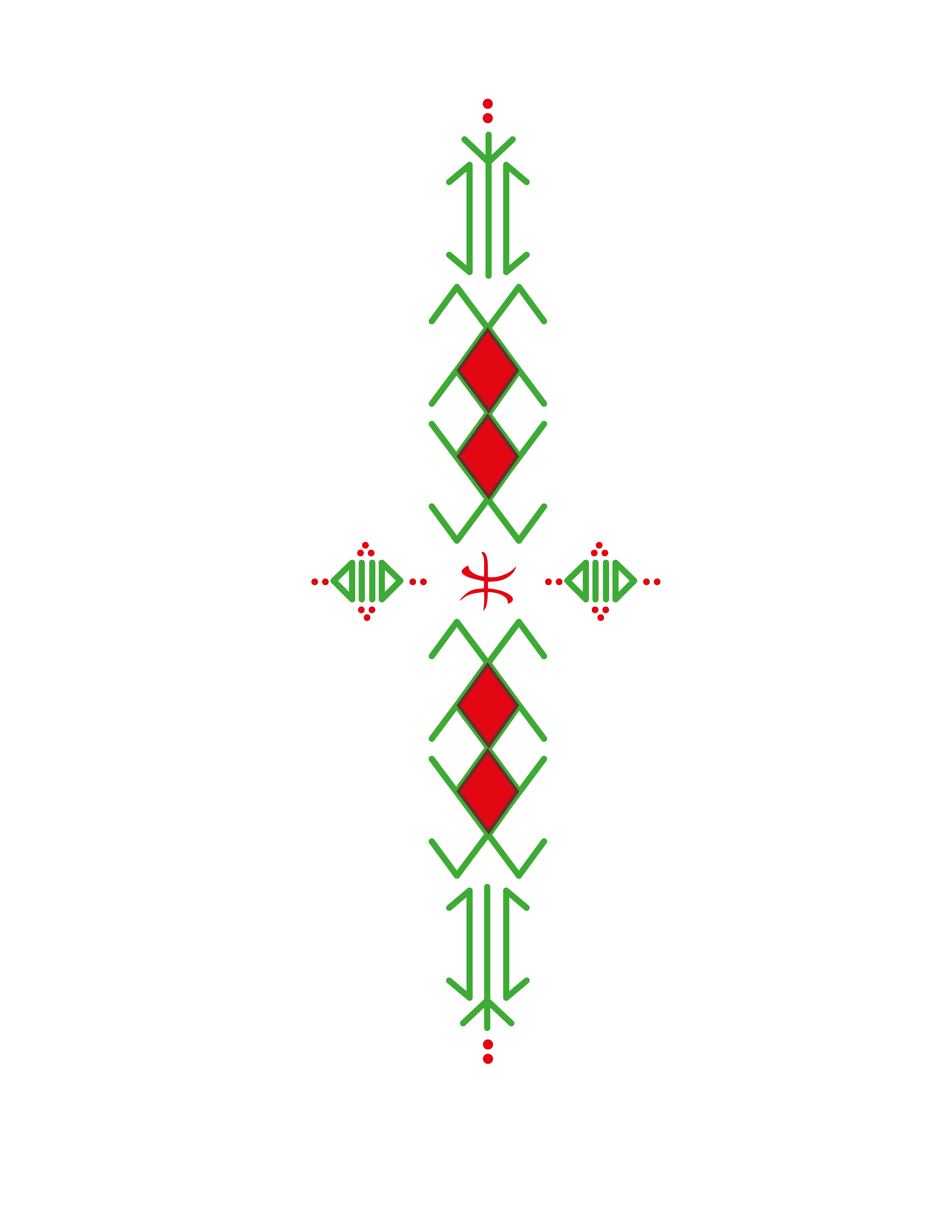 Amazigh-inspired geometric symbol design resource 48 provided by ACAA.